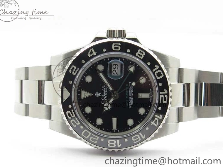 Master Black GMT A3186 Black Best II 116710LN Steel SS on Edition Bracelet 316L ROF Ceramic Dial 0422